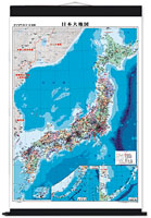日本地図 小判 行政 ( 布軸製 )
