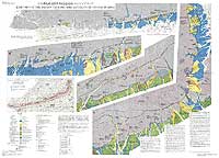 中央構造線活断層系(近畿地域)ストリップマップ - 地質構造図