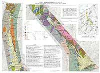 糸魚川-静岡構造線活断層系ストリップマップ - 地質構造図