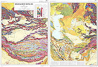 中央アジア地質図 (英文)