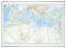 世界地方別白地図 レリーフ入り ( ボード ) 南ヨーロッパ・北アフリカ