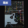 鉄道路線図クリアファイル関西 日本語 ブラック