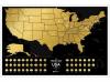 Travel Map USA Black　トラベルマップ　ユーエスエー