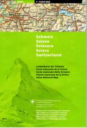 0081 Switzerland National Map 1/1,000,000