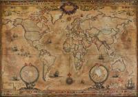 Pergament World Antique Wall Map