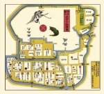 復刻古地図 慶應元年(1865年) 大名小路繪圖
