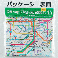 鉄道路線図ハンカチ 首都圏 英語