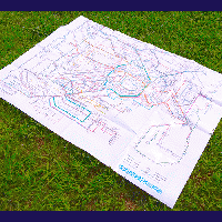 鉄道路線図レジャーシート 首都圏 日本語