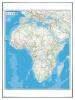 世界州別白地図 レリーフ入り ( ボード ) アフリカ州