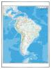 世界州別白地図 レリーフ入り ( ボード ) 南アメリカ州