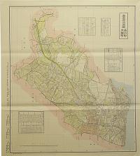 復刻古地図 東京市15区近傍34町村 番地界入 18.荏原郡品川町・大崎町