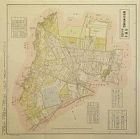 復刻古地図 東京市15区近傍34町村 番地界入 23.豊多摩郡淀橋町・大久保村