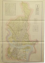 復刻古地図 東京市15区近傍34町村 番地界入 32.南足立郡千住町・北豊島郡南千住町