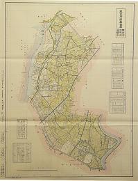 復刻古地図 東京市15区近傍34町村 番地界入 33.南葛飾郡隅田村・寺島村・吾嬬村