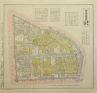 復刻古地図 東京市15区近傍34町村 番地界入 35.南葛飾郡亀戸町・大島町