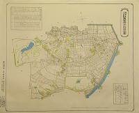 復刻古地図 東京市15区近傍34町村 番地界入 9.牛込區全圖
