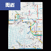 鉄道路線図クリアファイル関西 日本語