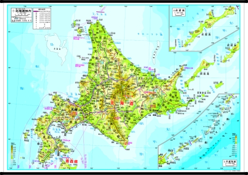M日本地方別地図 北海道地方 地図掛図 M 地図のご購入は 地図の専門店 マップショップ ぶよお堂