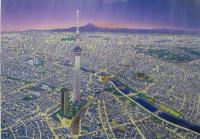 パノラマ浅草夜景　B2判ポスター