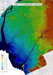 矢部川流域 - 1:25,000デジタル標高地形図