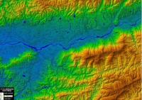 紀の川周辺 - デジタル標高地形図