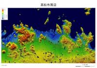 高松市周辺 - デジタル標高地形図