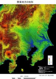 関東地方の地形 - デジタル標高地形図