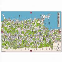 『陸前陸中國郡全図』見開きクリアファイル