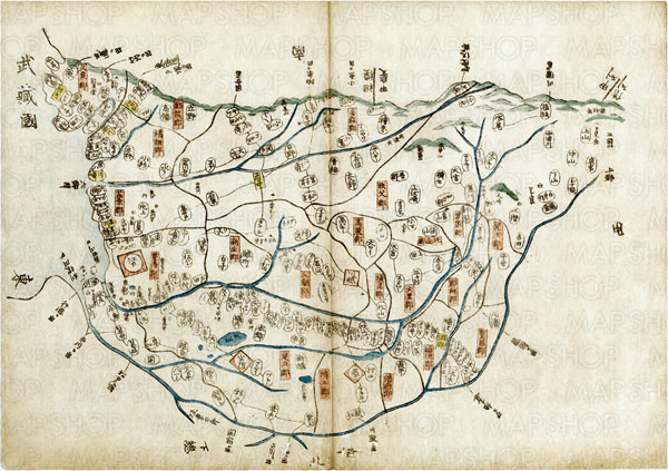 武蔵国 大日本輿地便覧 乾 ダウンロード販売 地図のご購入は 地図の専門店 マップショップ ぶよお堂