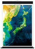 日本とその周辺衛星画像 ( 布軸製 )