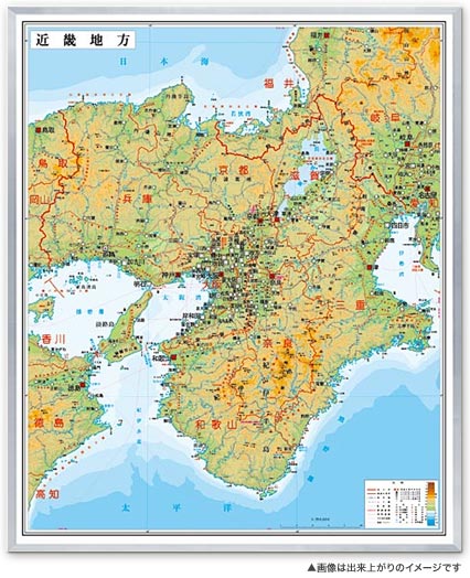 近畿地方 大 ( ボード ) 日本地方別地図 / 地図のご購入は「地図の専門 