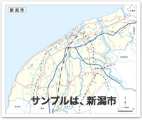 市区町村 安全と健康のための施設記号入り地図 ( マグシート )