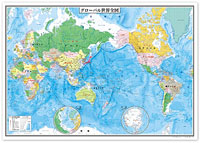 世界地図 小判 行政 ( 常掲 )