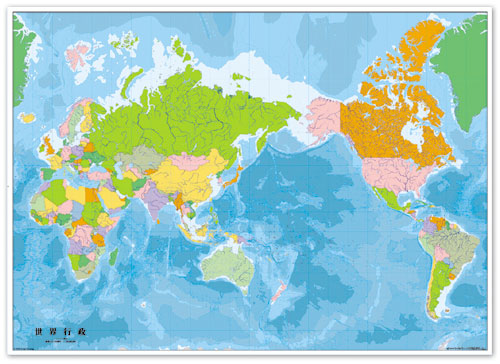 世界地図 行政 マグシート 世界地図 地図のご購入は 地図の専門店 マップショップ ぶよお堂