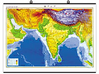 南アジア地方図 大判 ( タペストリー )