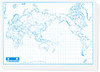 世界全図 白地図 50枚セット