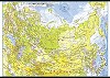 世界州別地図 ロシア連邦とまわりの国々