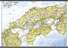 日本地方別地図 中国・四国地方