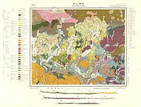 津山東部 - 5万分の1地質図及び説明書