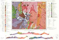 槍ヶ岳 - 5万分の1地質図及び説明書