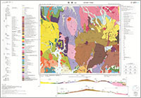 吾妻山 - 5万分の1地質図及び説明書