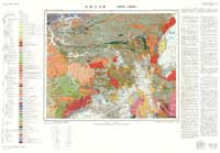 京都及大阪 - 20万分の1地質図