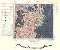 都城盆地 - 水理地質図