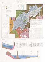 福島盆地 - 水理地質図