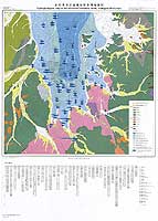山形県米沢盆地南部 - 水理地質図