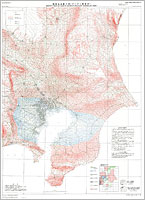 関東地域重力図 ( ブーゲー異常図 ) - 特殊地質図