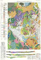 北鹿地域鉱物資源評価地質図 - 特殊地質図