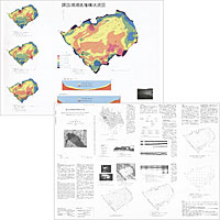 諏訪湖湖底堆積状況図 - 特殊地質図