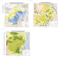 中国モウス砂漠および周辺地域の水文環境図 - 特殊地質図