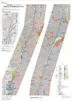 花折断層ストリップマップ - 地質構造図